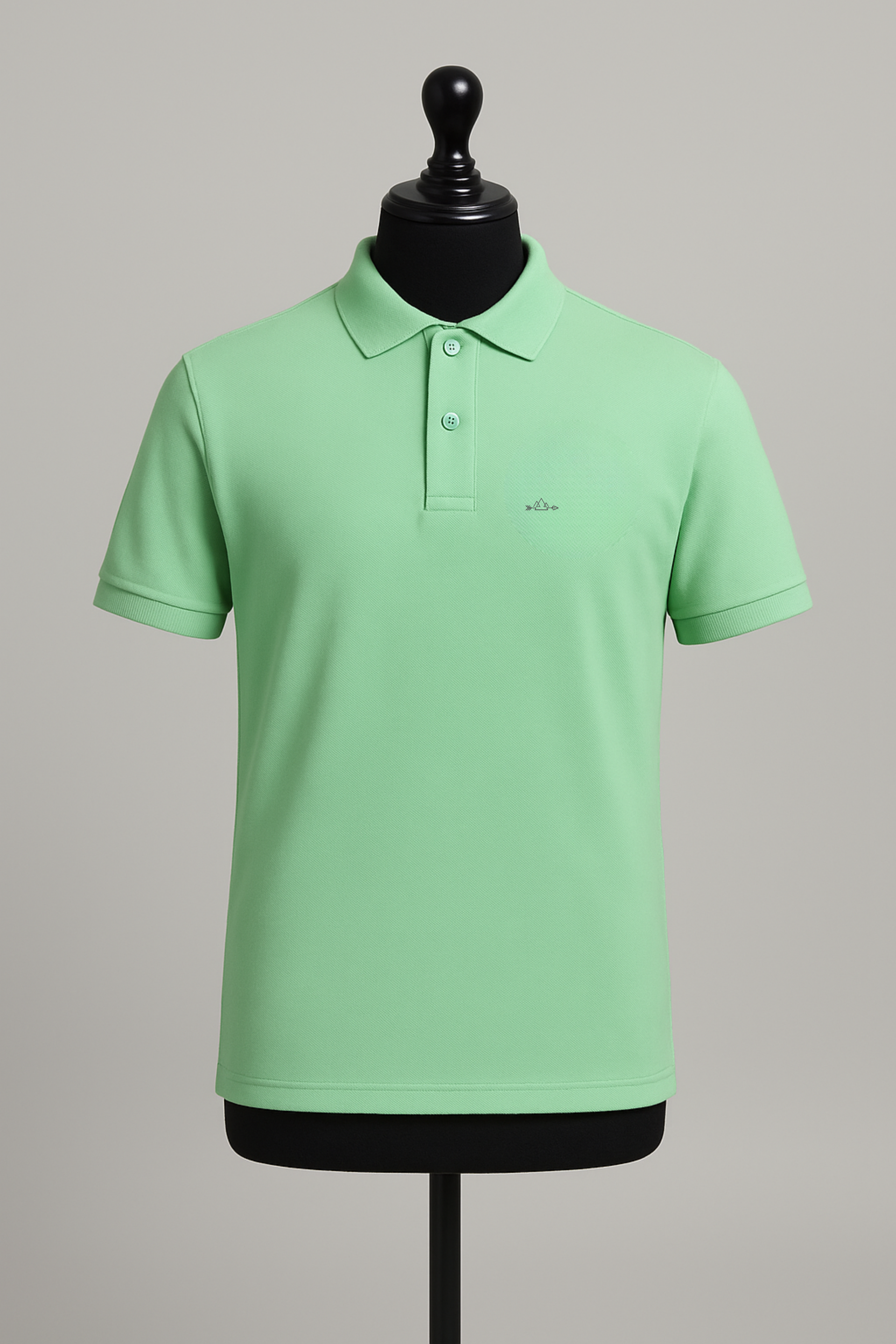 Light Green Daily Wear Polo T-Shirt