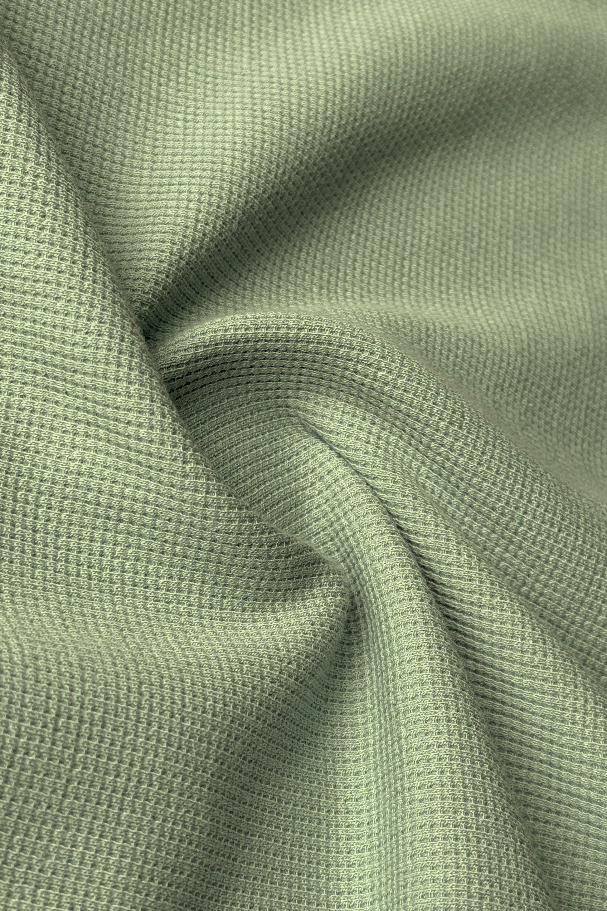 Light Green Old Money Zipper Polo - PR