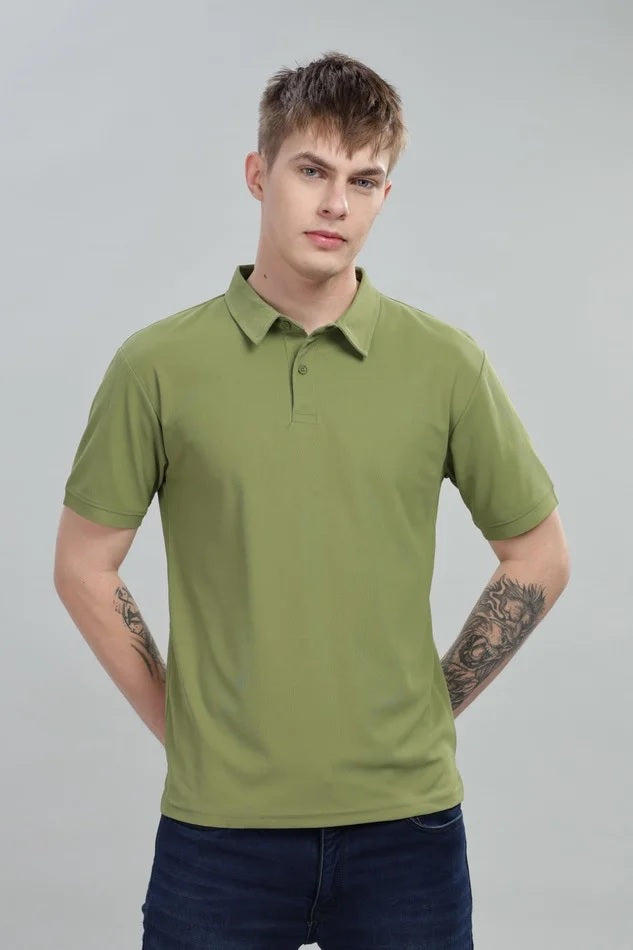 Leaf Green Daily Wear Polo T-Shirt