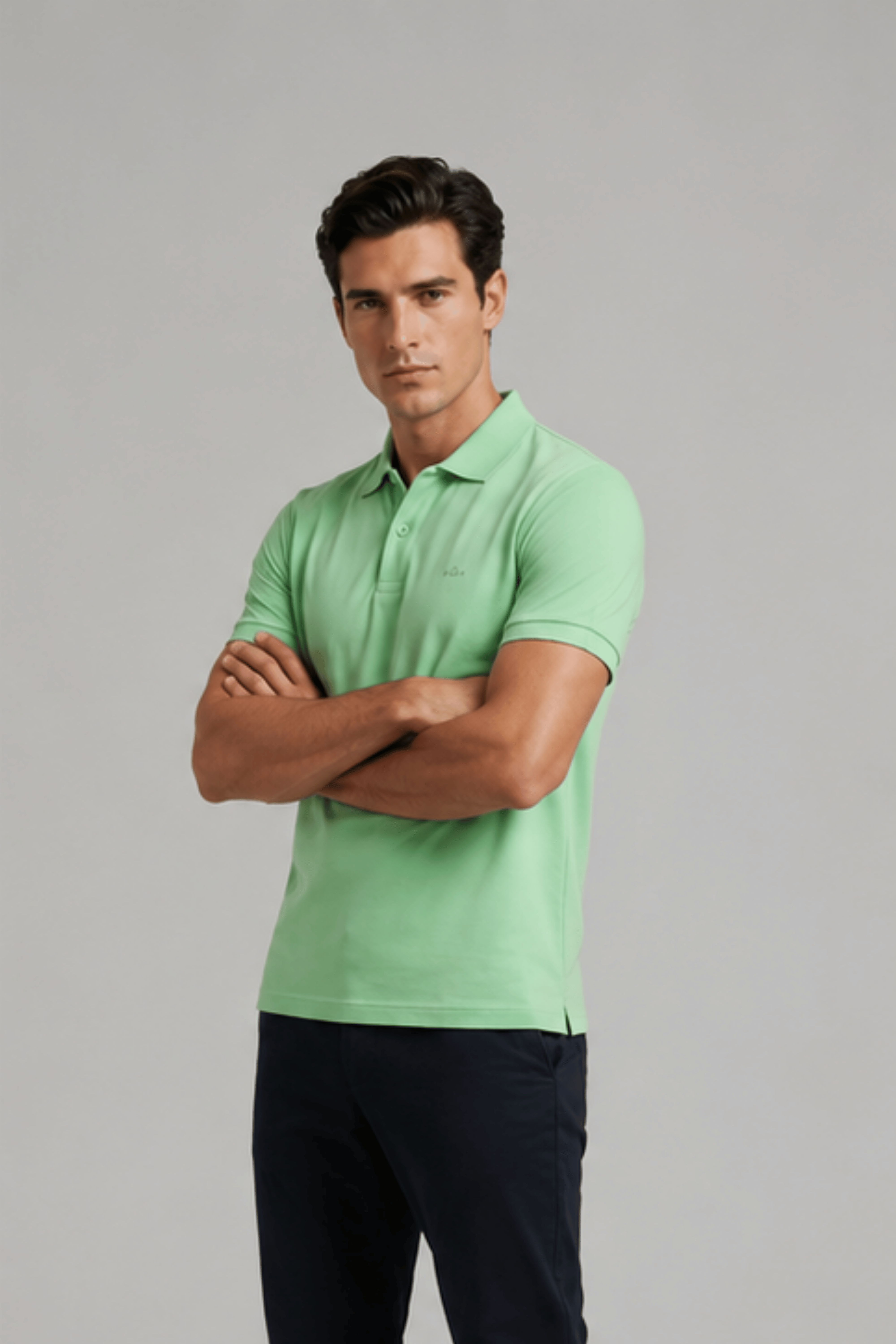 Light Green Daily Wear Polo T-Shirt