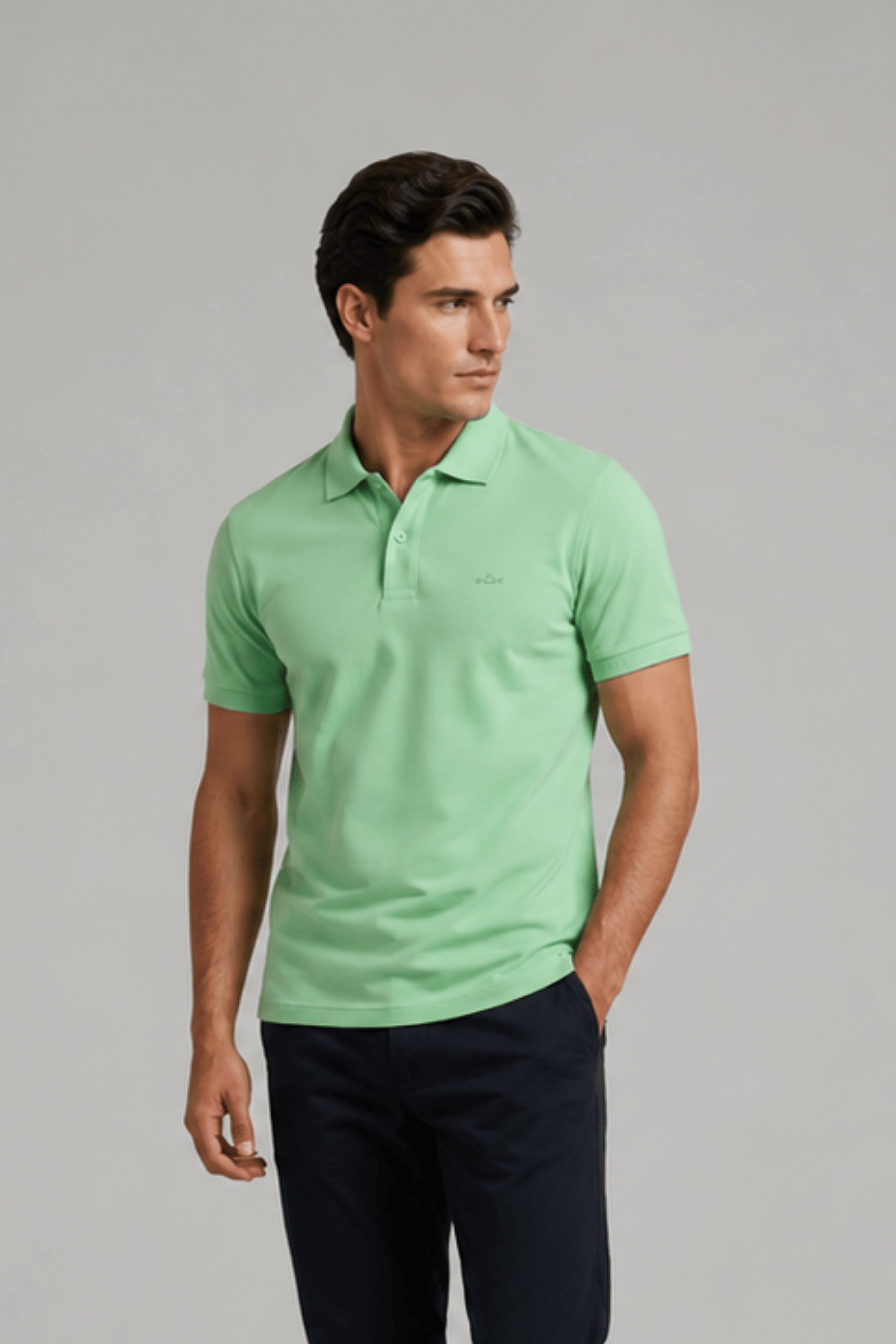 Light Green Daily Wear Polo T-Shirt