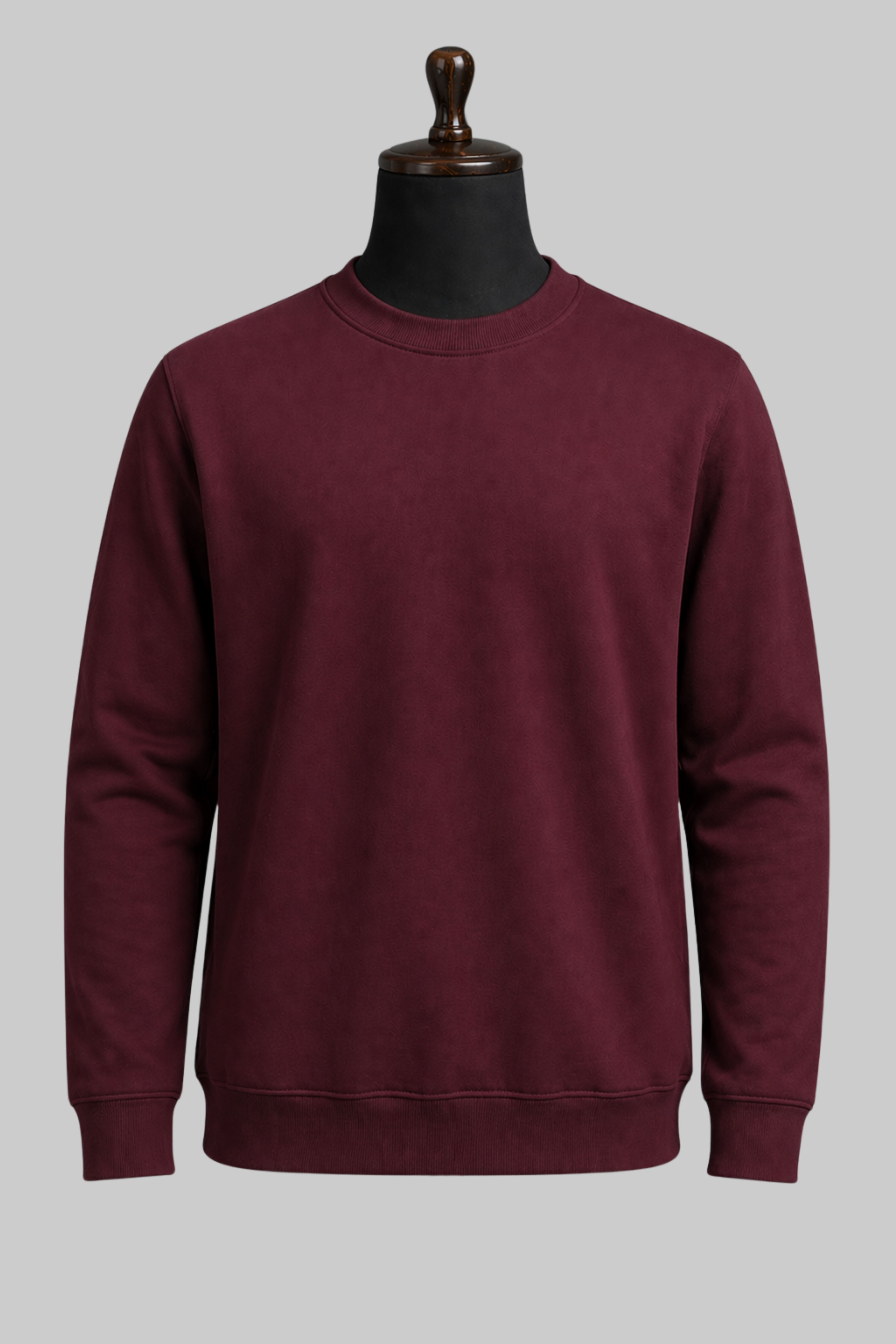 Maroon Solid Sweatshirt