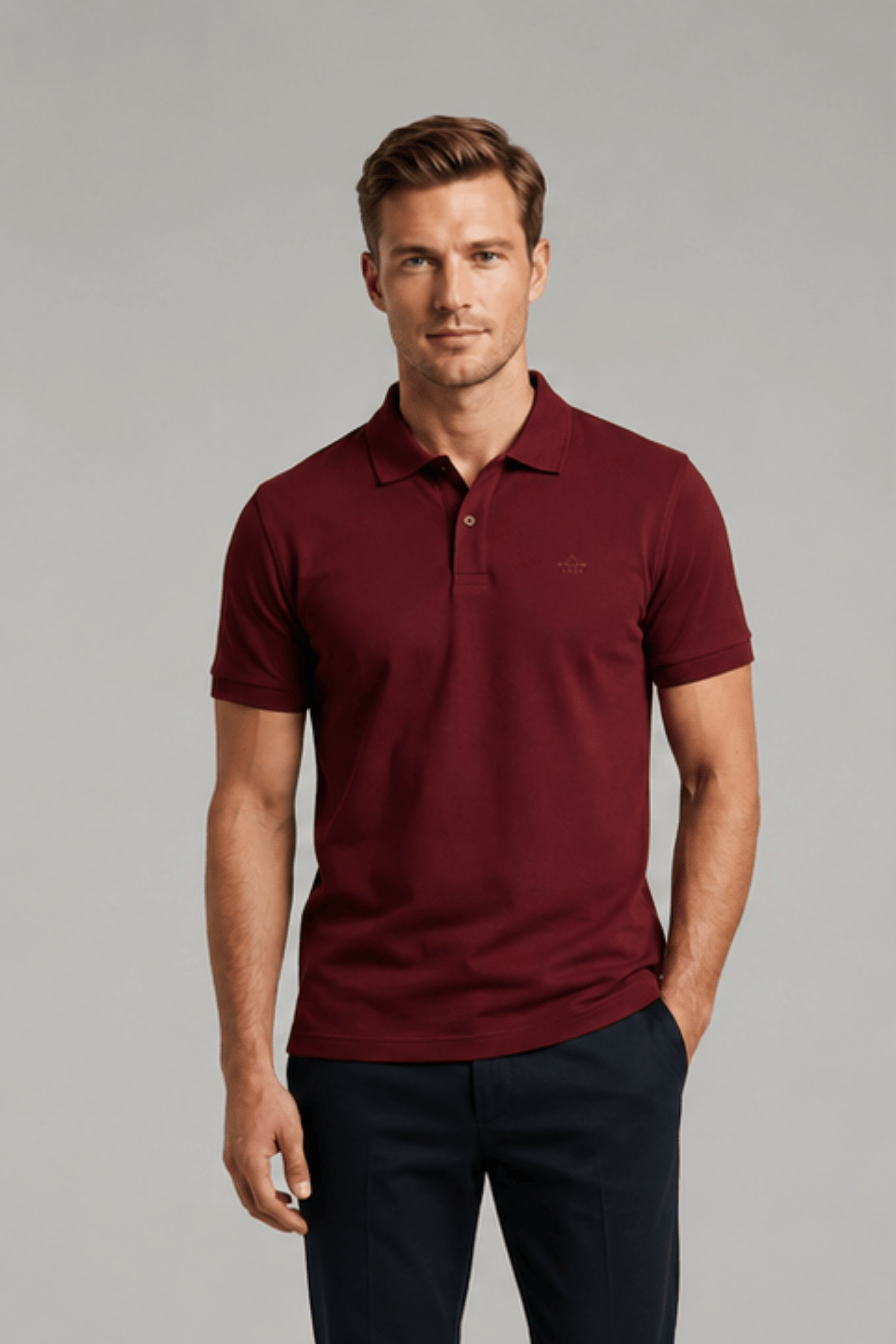 Maroon Daily Wear Polo T-Shirt