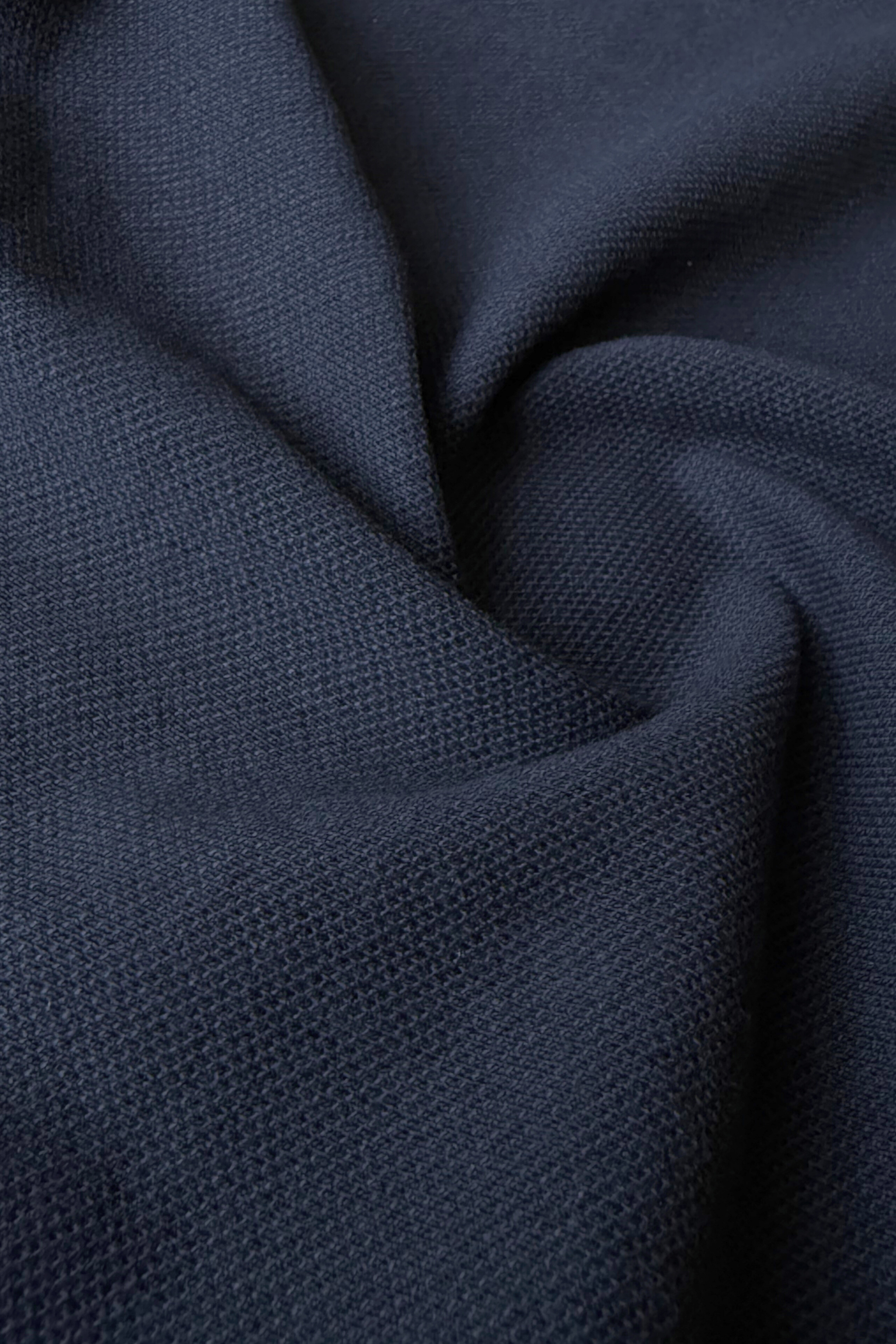 Navy Cotton Polo T-Shirt