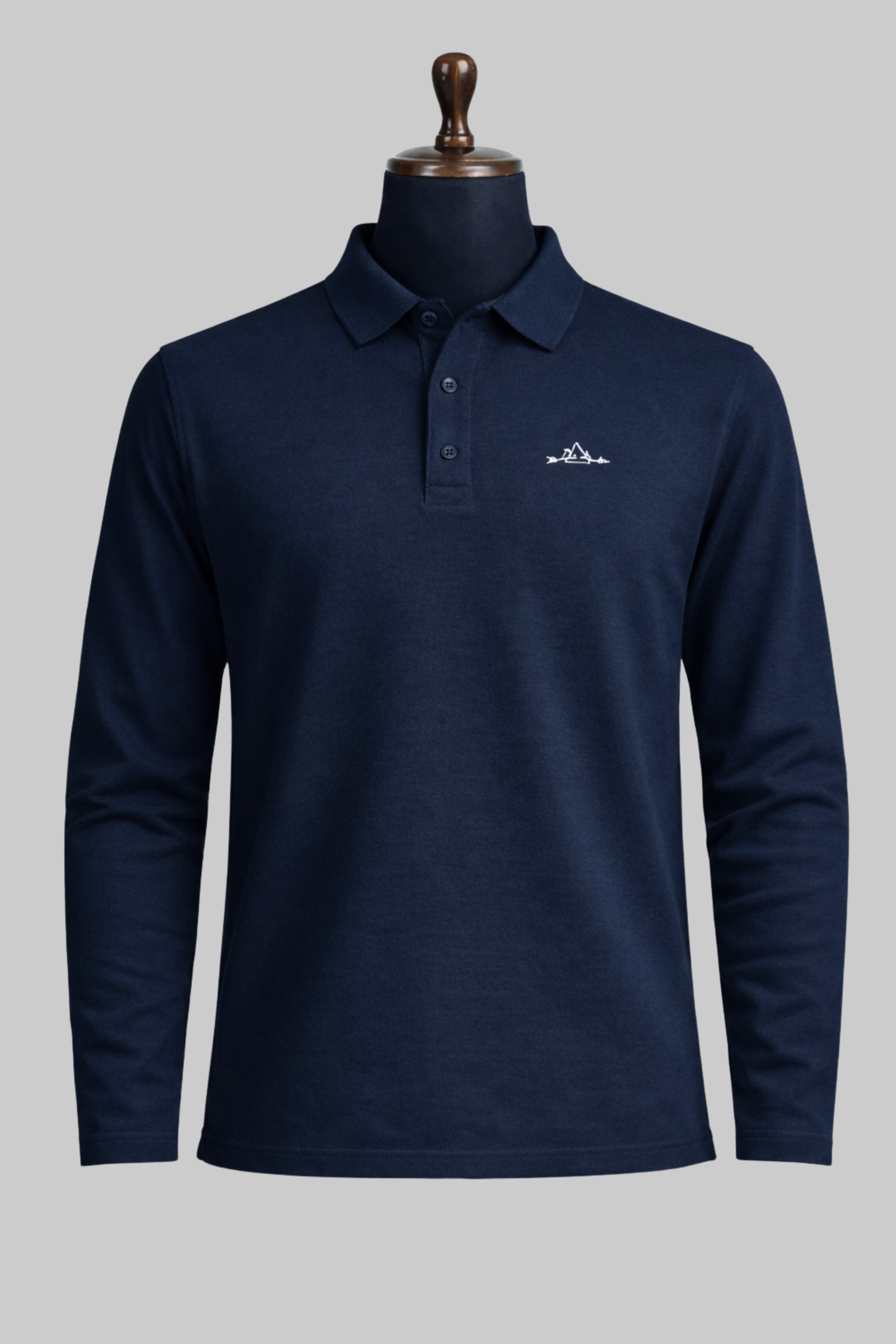 Navy Full Sleeve Polo