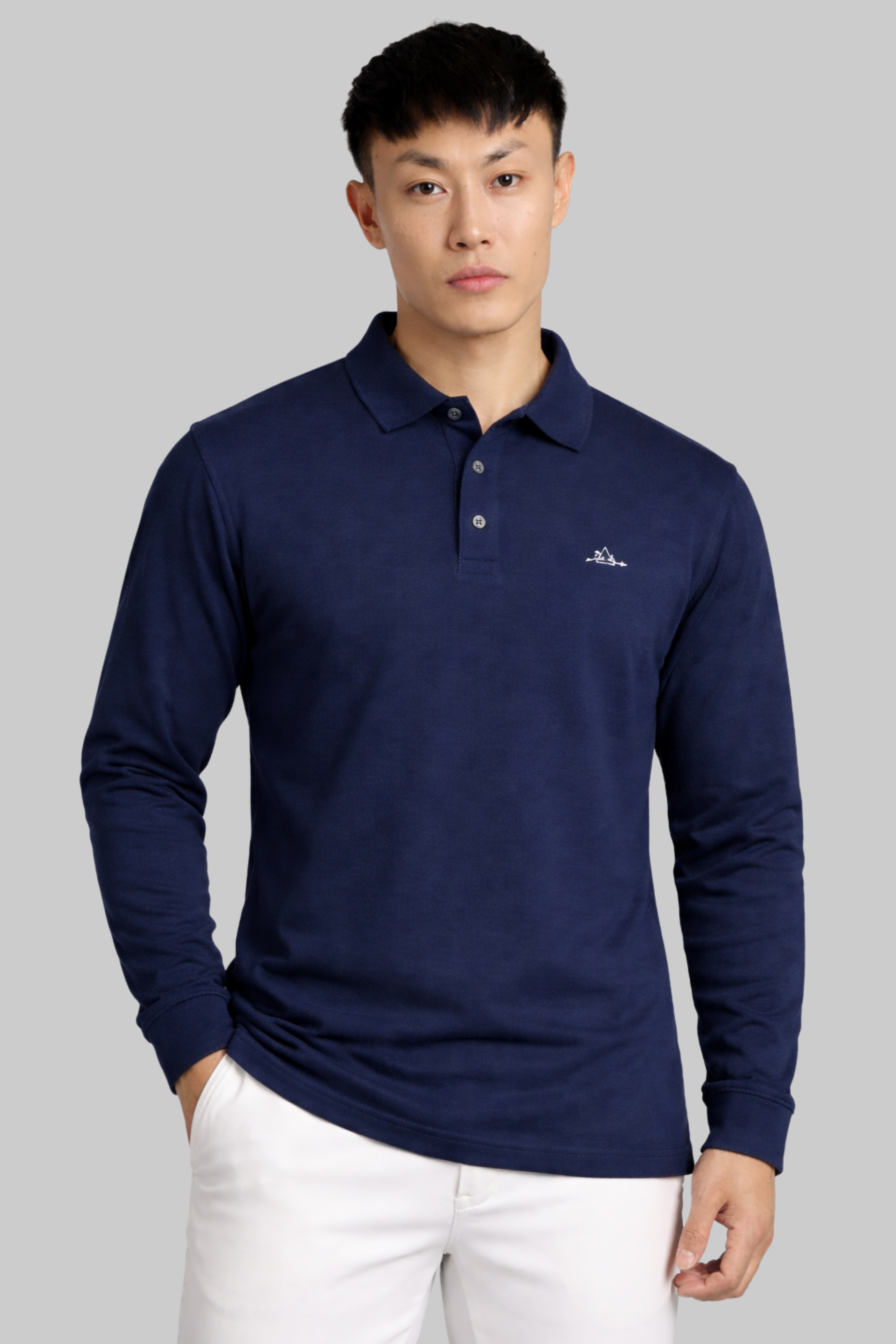 Navy Full Sleeve Polo