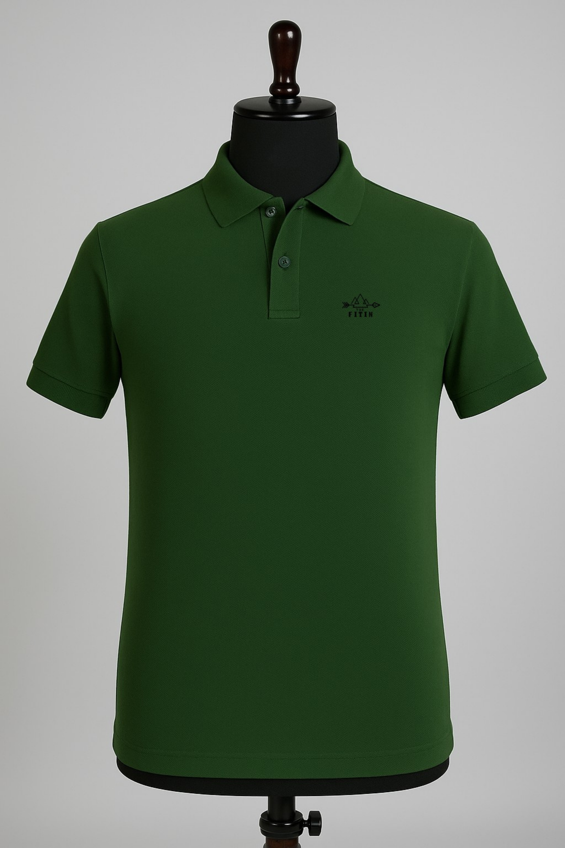 Olive Cotton Polo T-Shirt