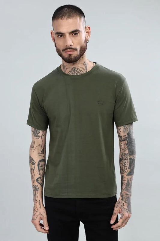 Olive – 100% Cotton tee