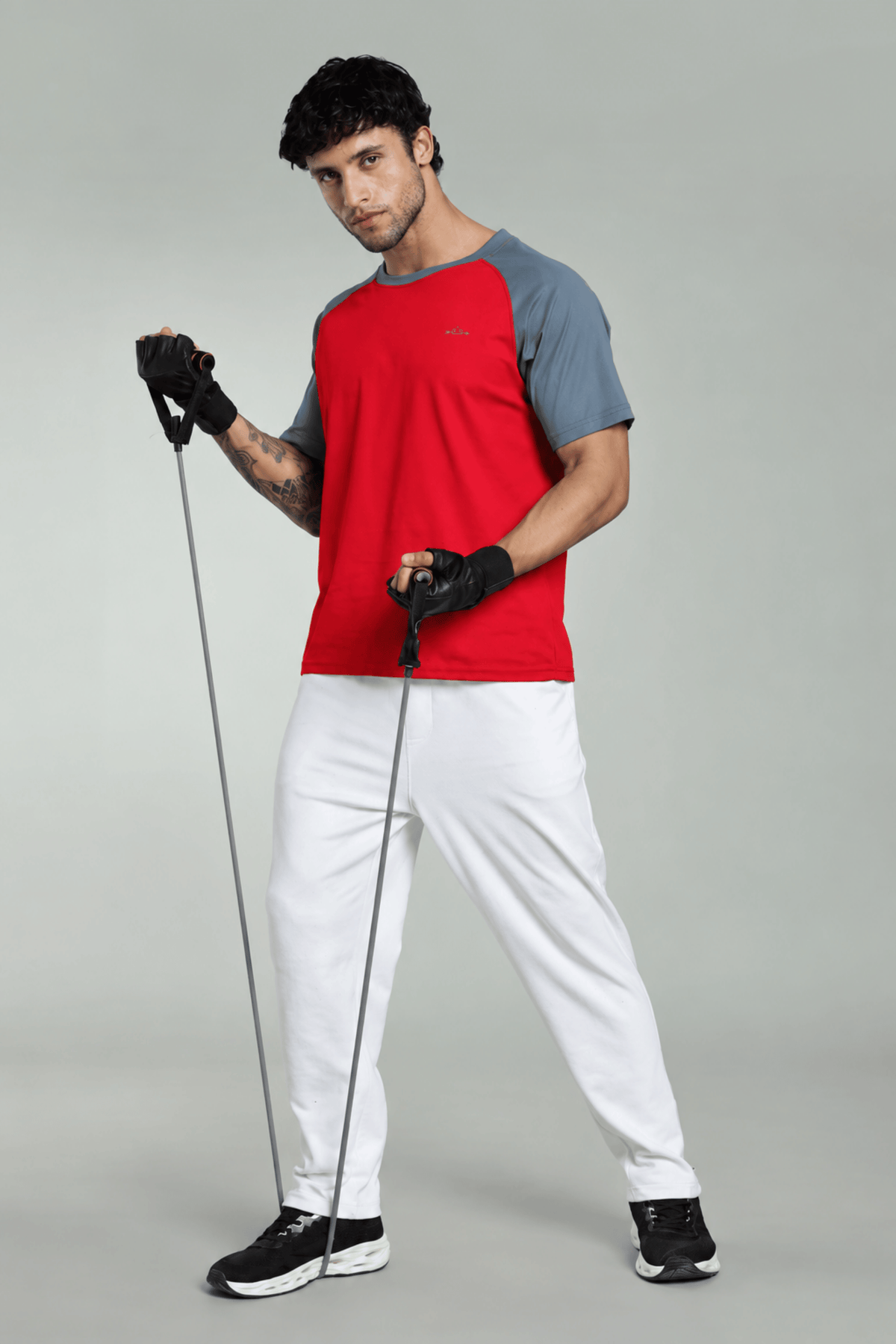 Red & Steel Grey – Activewear
