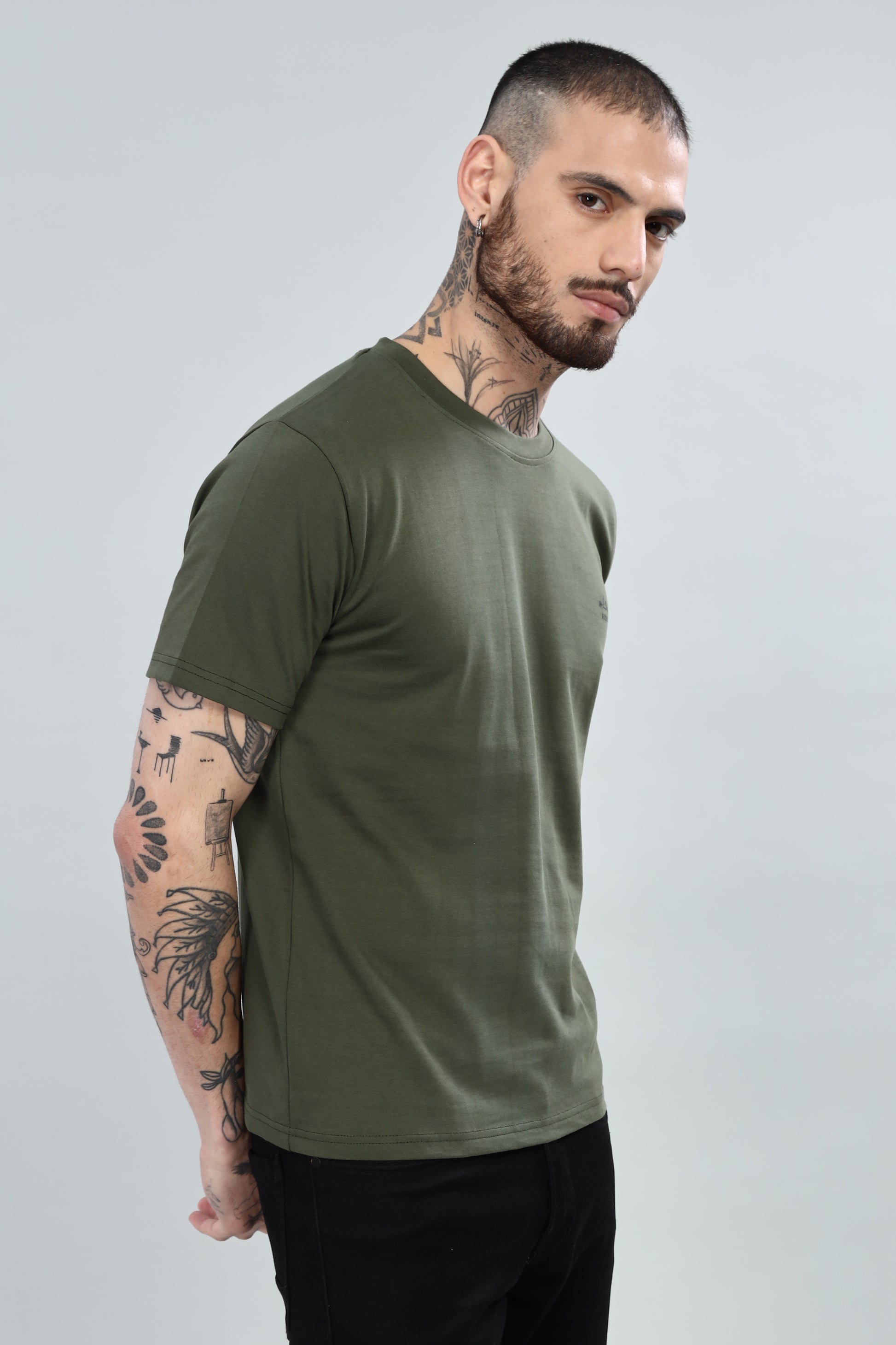 Olive Plain T-Shirt