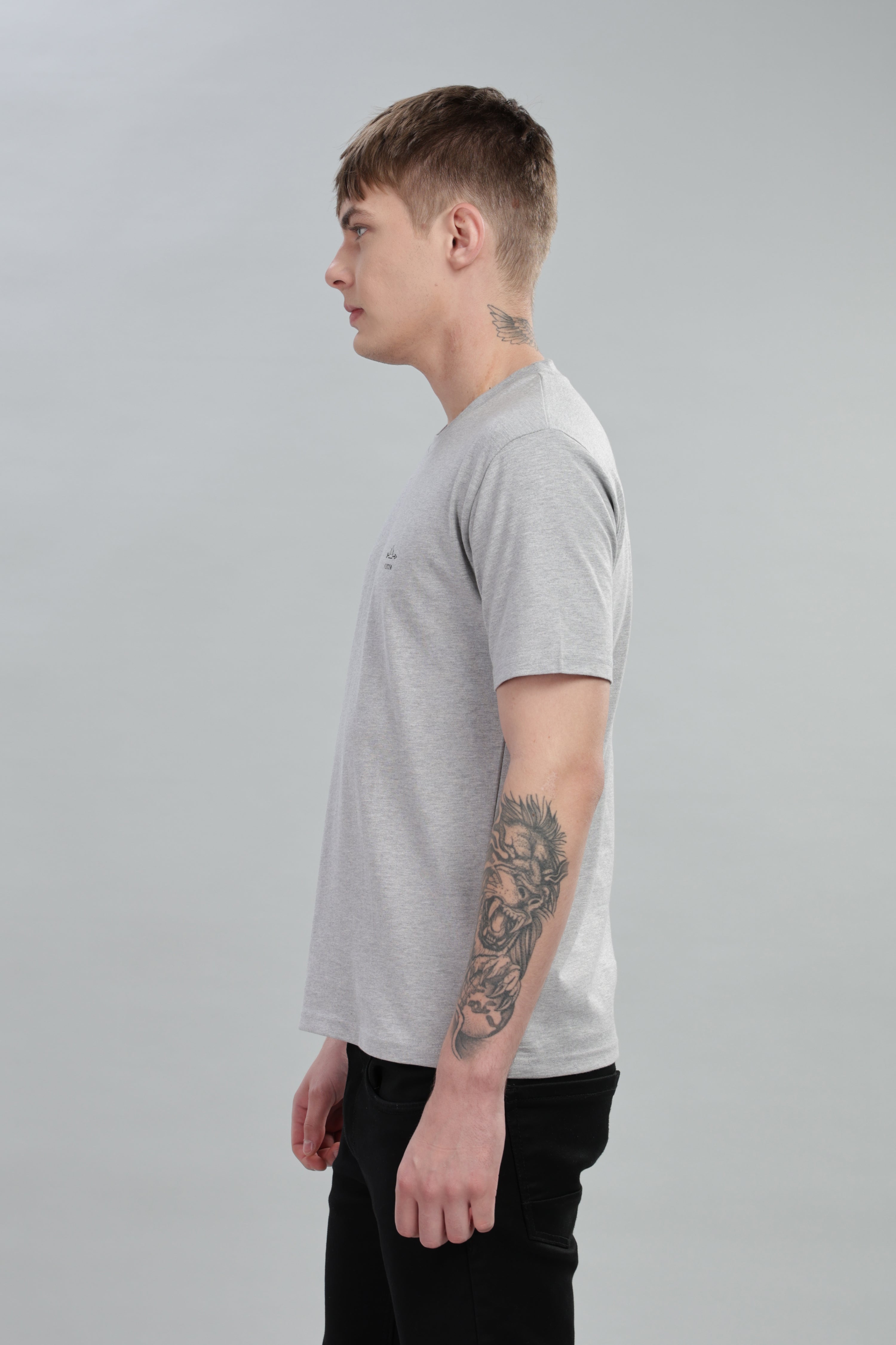 Grey Plain T-Shirt