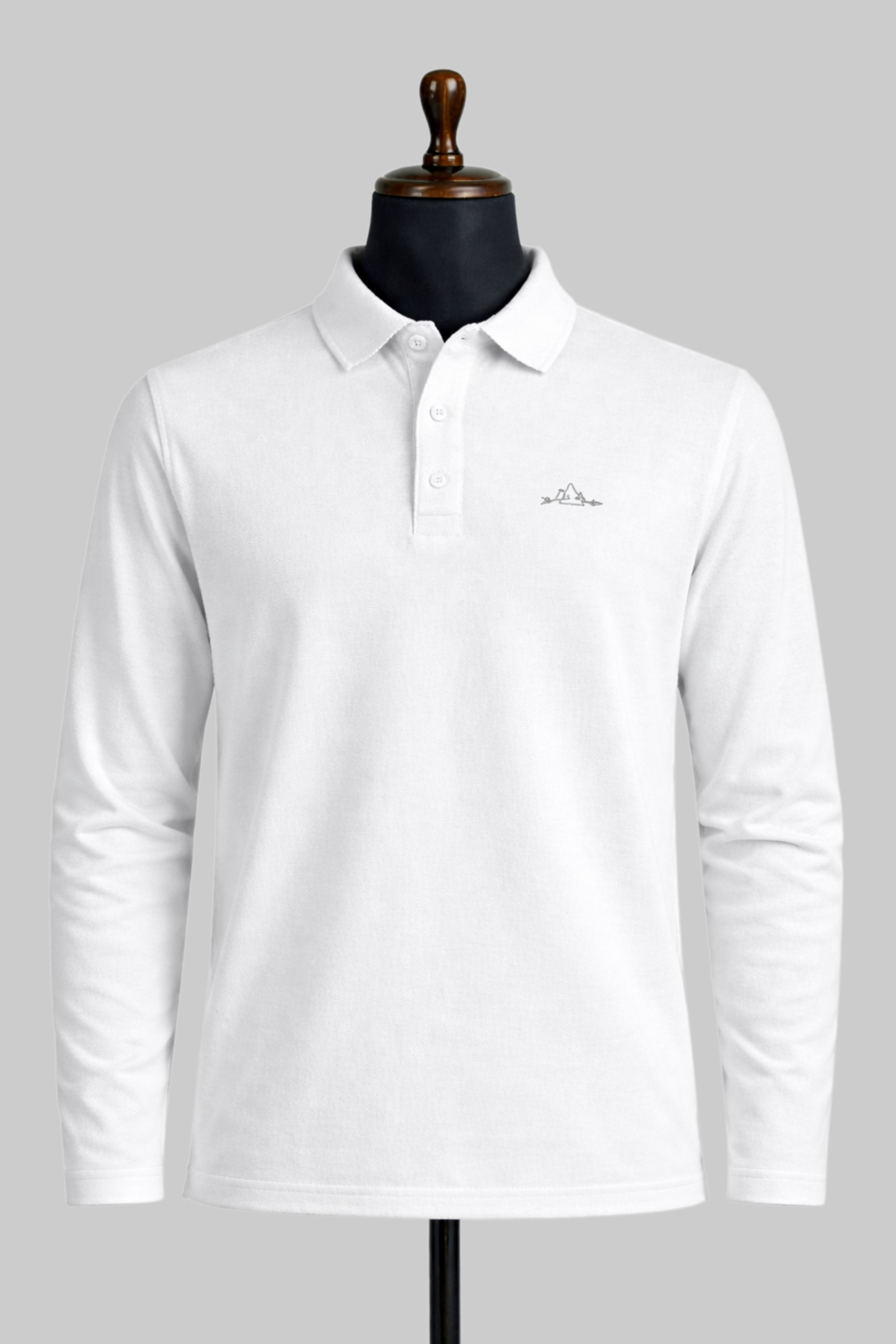 White Full Sleeve Polo