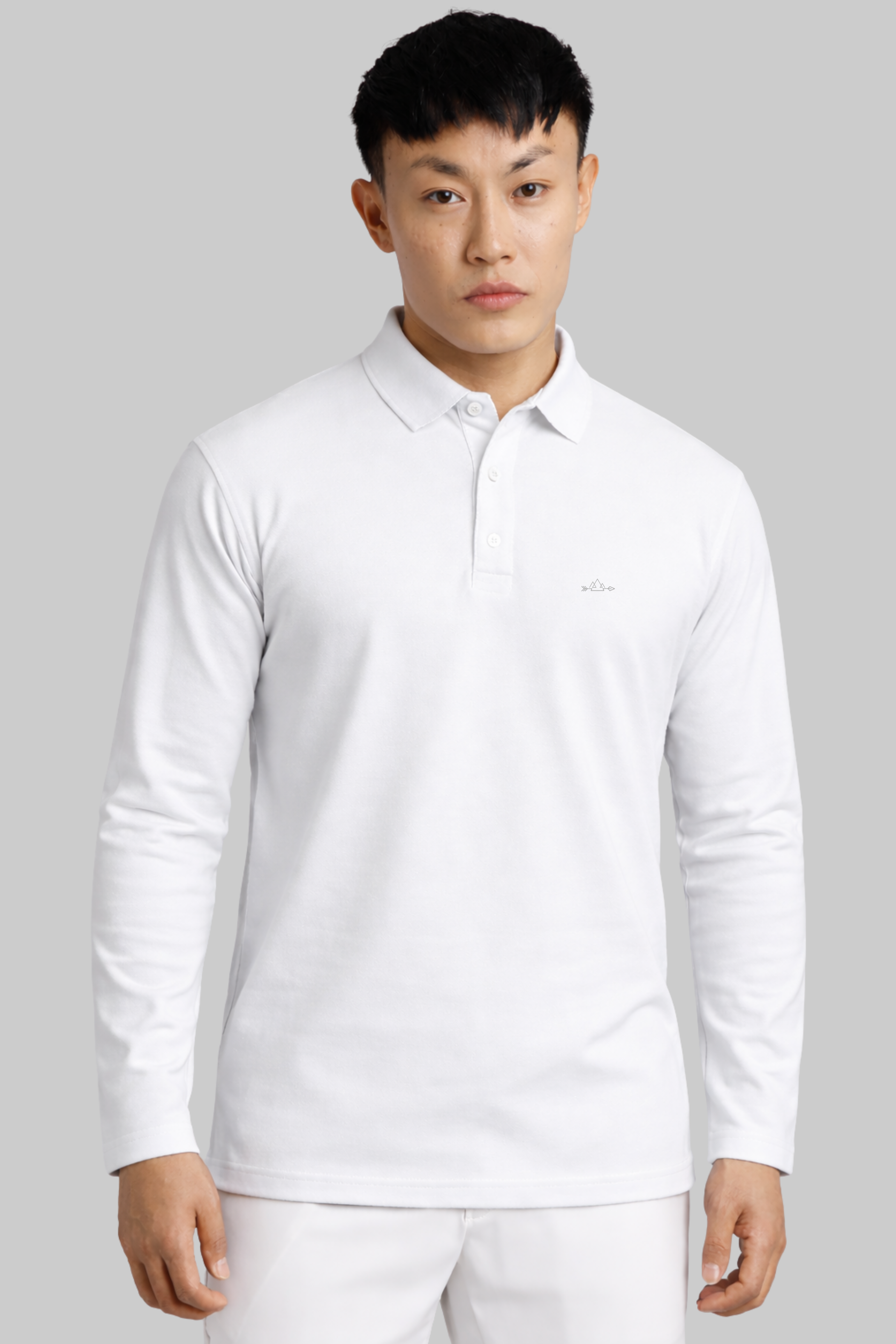 White Full Sleeve Polo