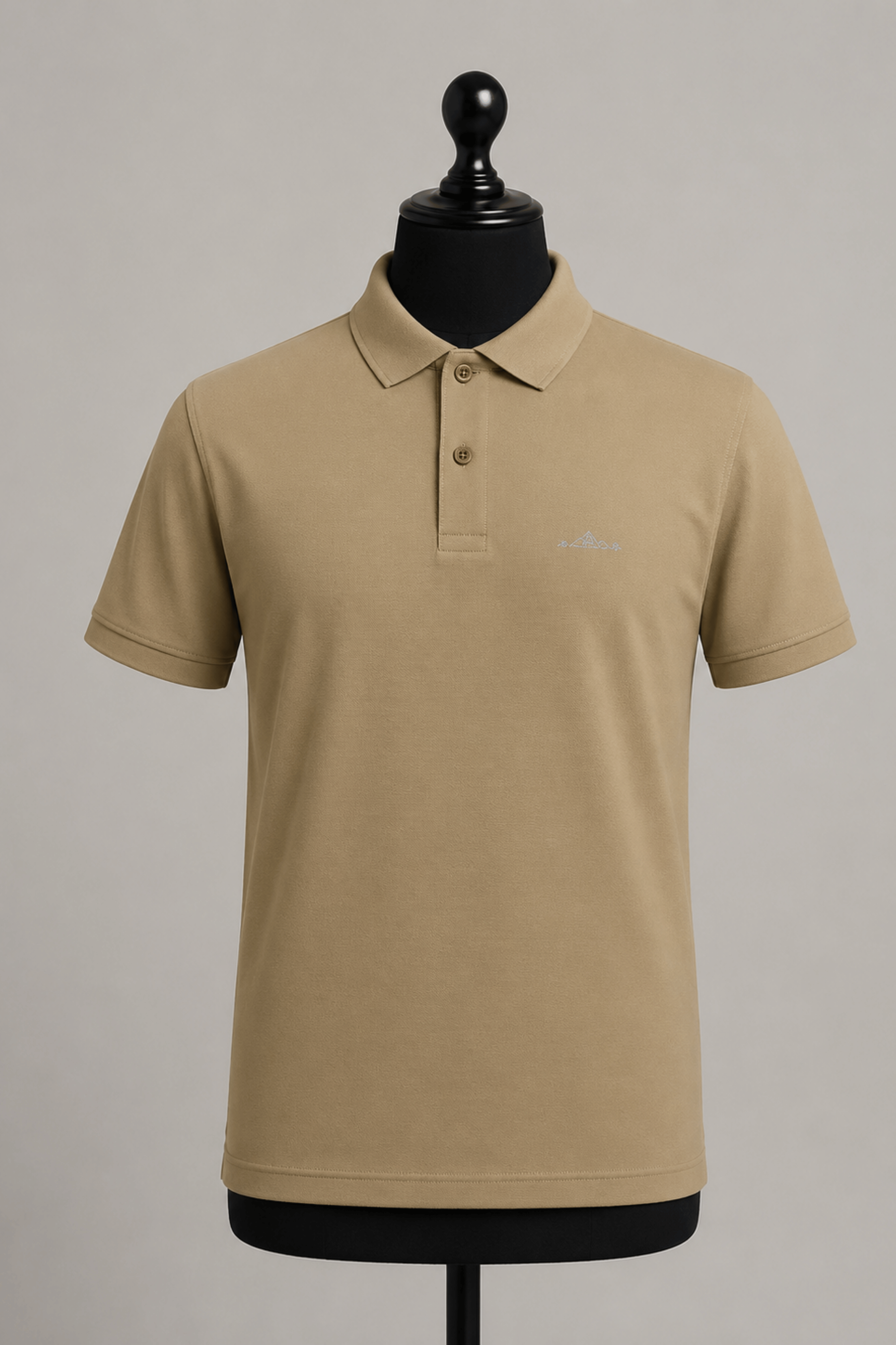 Camel Brown Daily Wear Polo T-Shirt