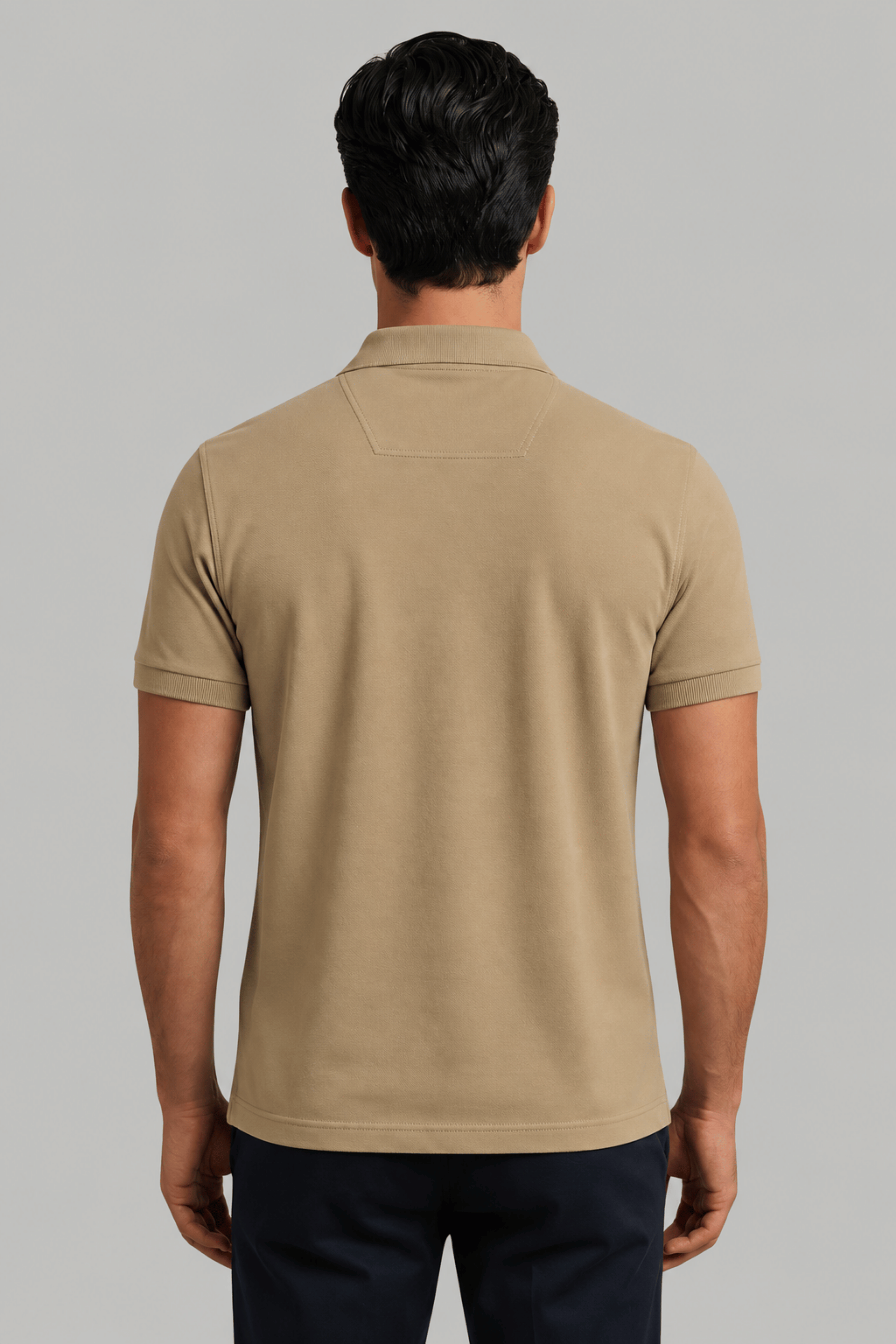 Camel Brown Daily Wear Polo T-Shirt