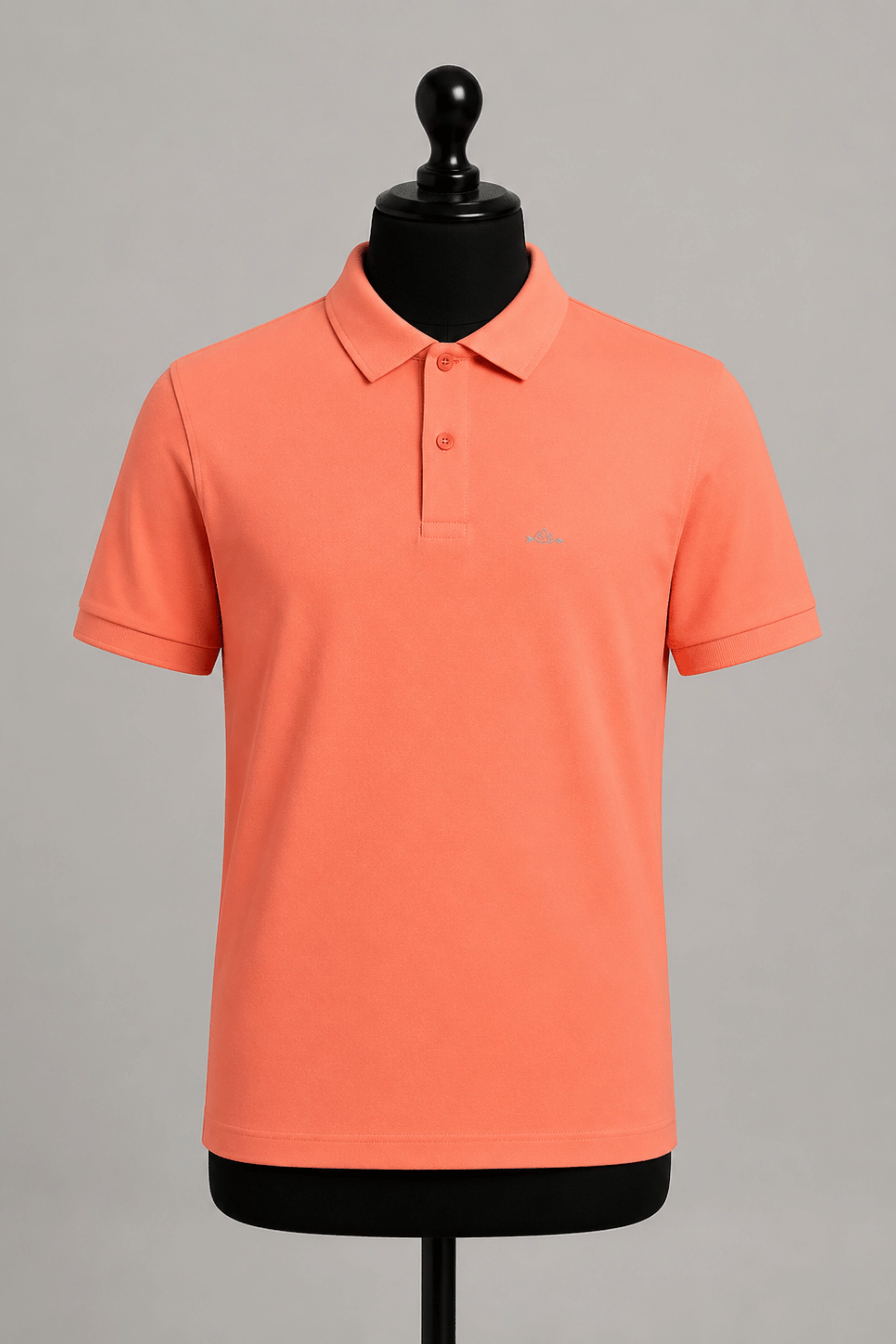 Coral Orange Daily Wear Polo T-Shirt