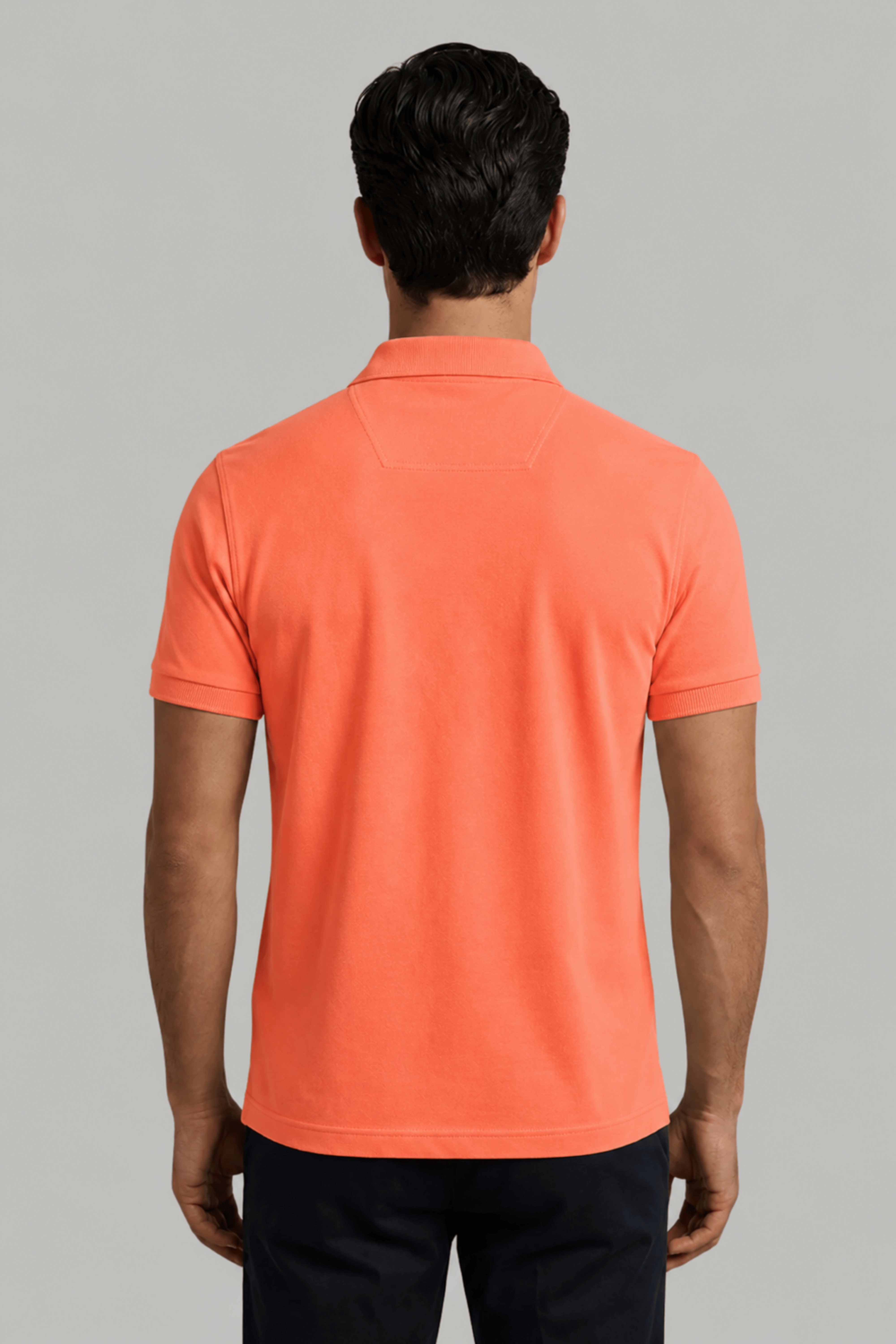 Coral Orange Daily Wear Polo T-Shirt