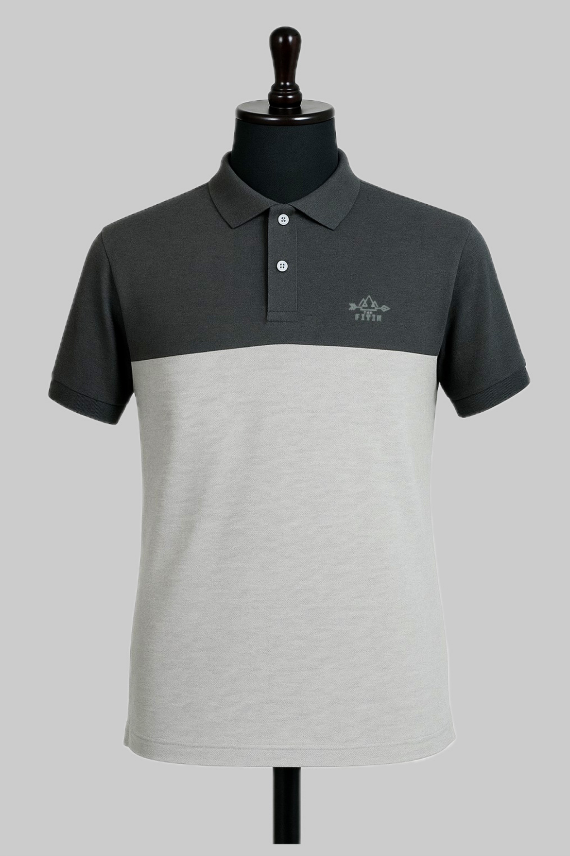 CS Grey Blend Cotton Polo T-Shirt