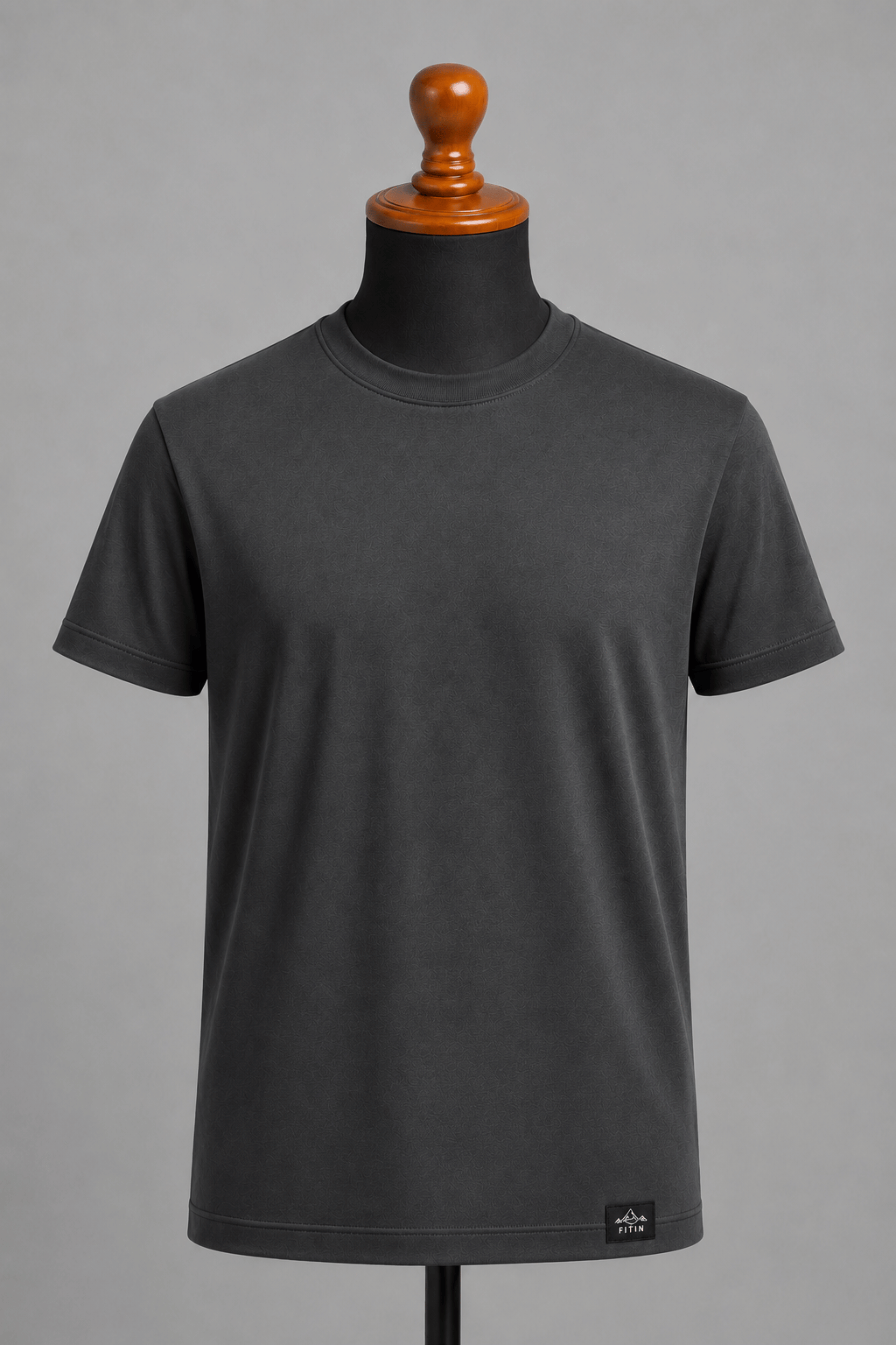 Dark Grey Plain Tee