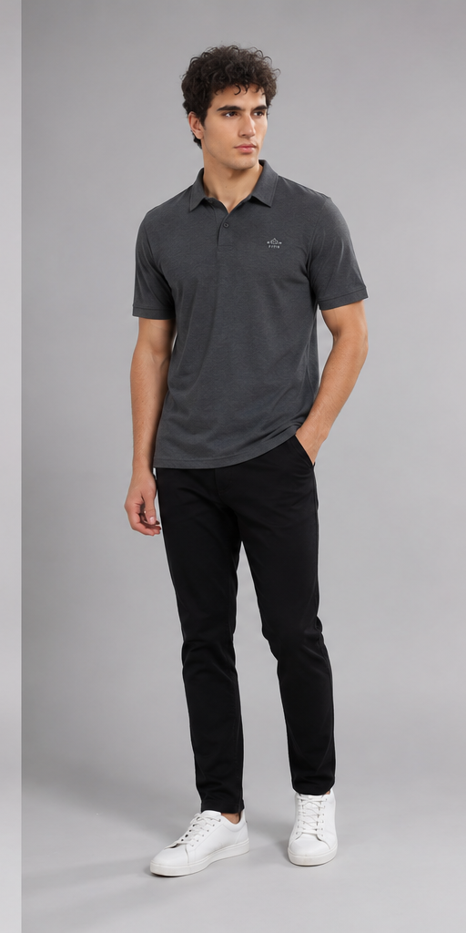 Graphite Melange Polo
