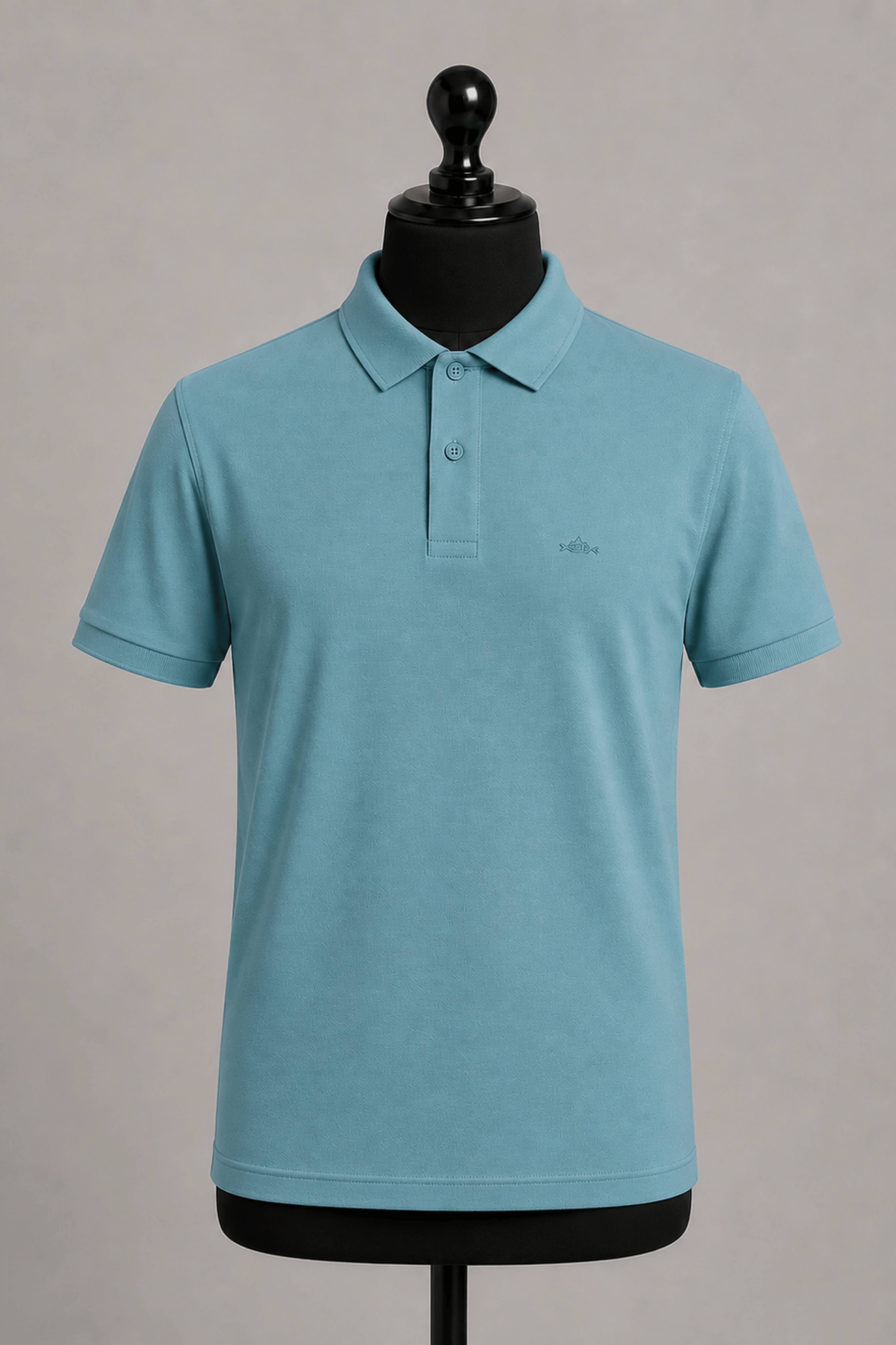 Light Blue Daily Wear Polo T-Shirt