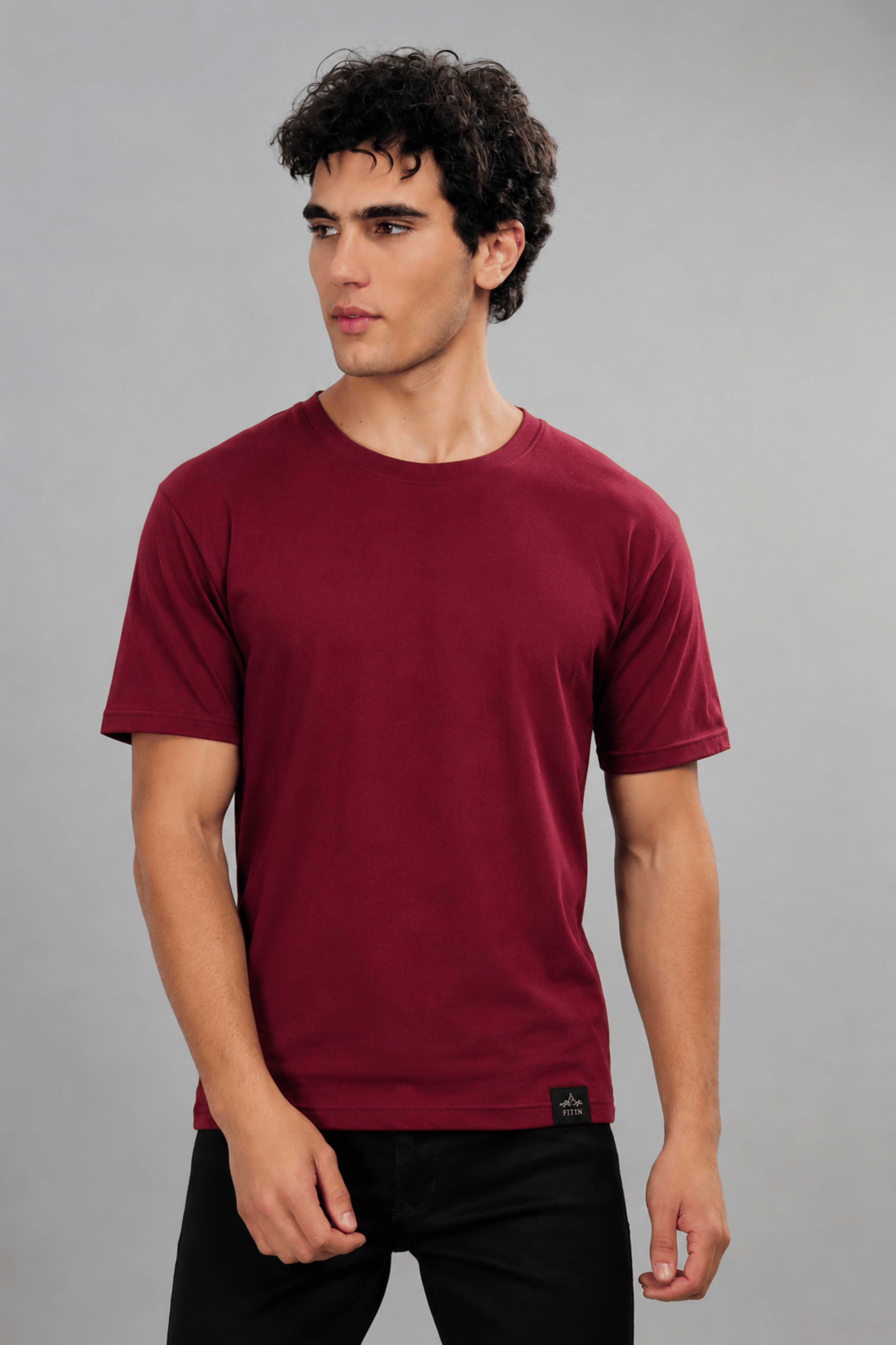 Maroon Plain Tee
