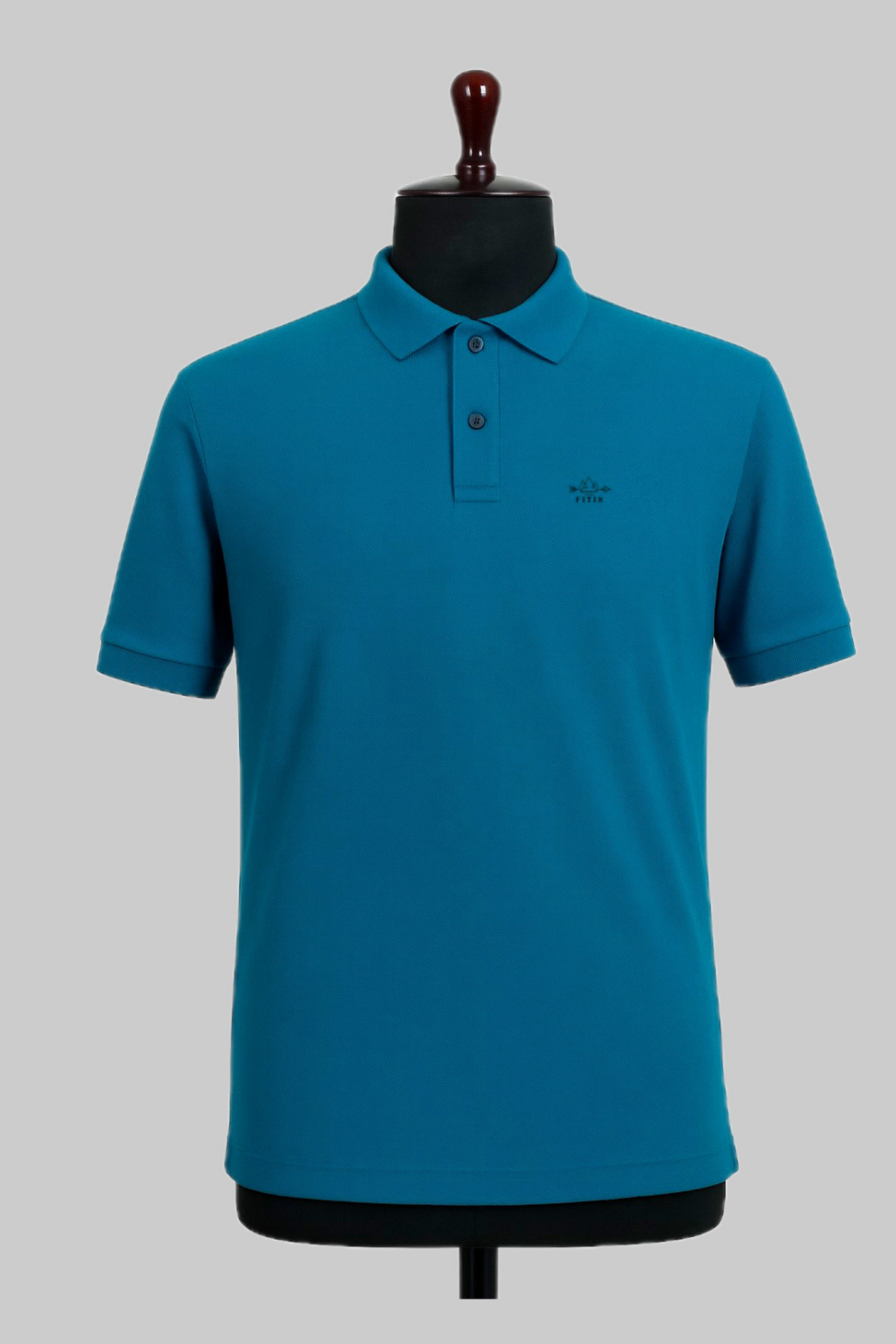 T Blue Cotton Polo T-Shirt
